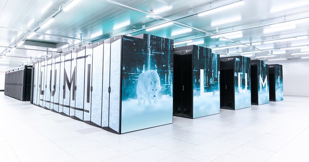 Lumi supercomputer at CSC in Finland